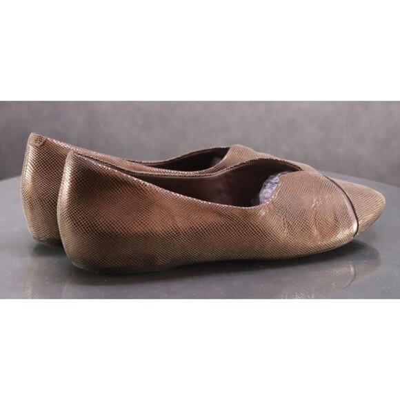 Rockport Dual Motion Women's Loafers Shoes Size 11 M Leather Snake Print Copper - Picture 8 of 12